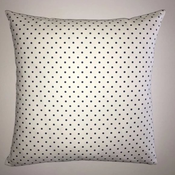 CasaMía White/Blue Small Polka Dot Pillow Cover - Picture 2 of 3